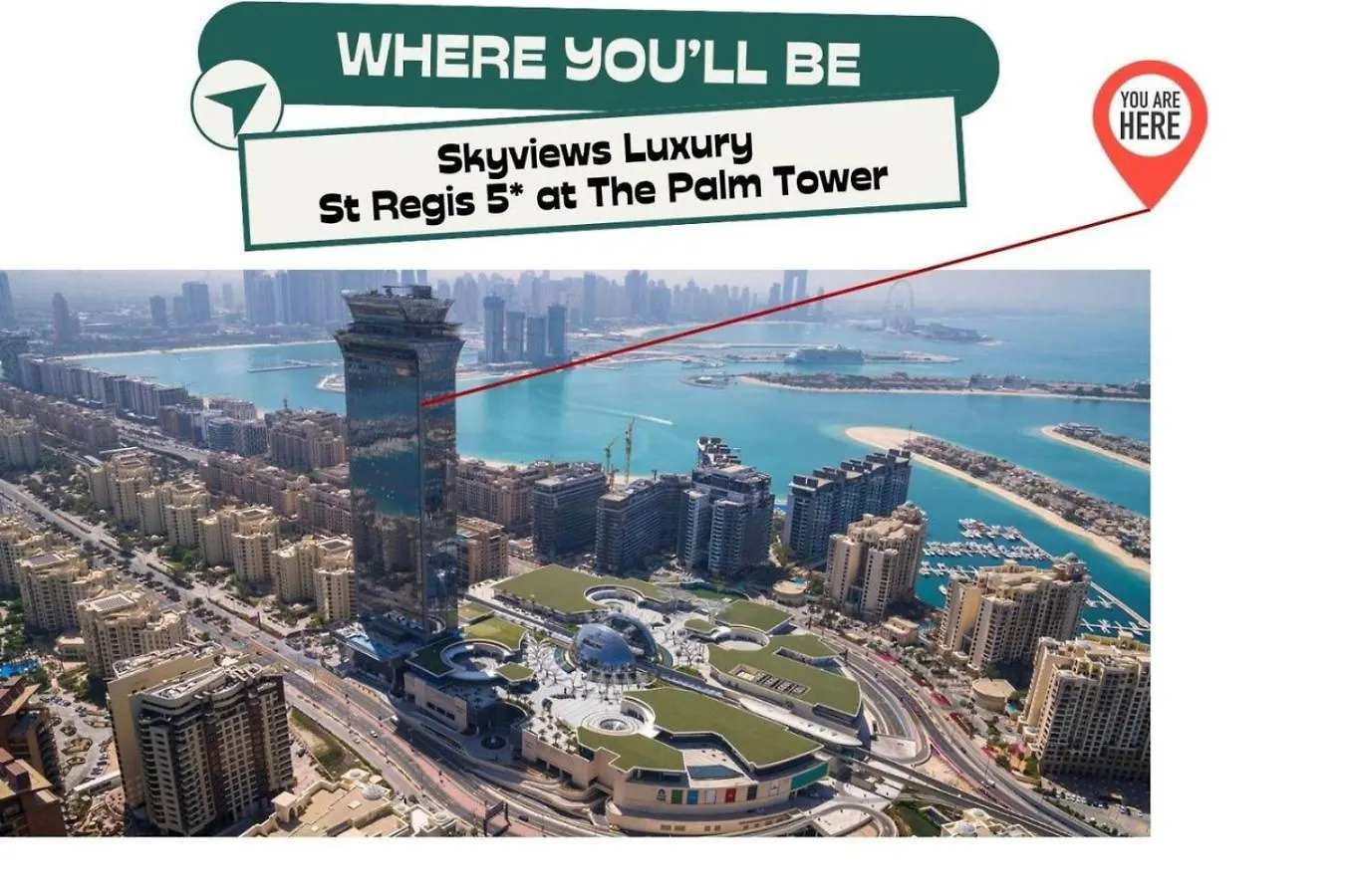 Iconic Views At The Palm Tower Suite Vista Oases Dubaj 0*,